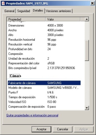Informacion Exif-OVNI en Cuzco 2012